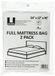Uboxes Volledige matras poly hoezen, 137,2 x 30,5 x 228,6 cm, 2 stuks, transparant (FULLSCOVER02)