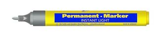 Bleispitz Permanent-marker instant light (10 stuks, zilver, ronde punt, 1,5-3 mm, sterk dekkend, geurarme inkt voor hout, metaal, kunststof, glas, rubber, karton, speciale marker) 1775