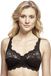 Susa SUSA Latina, beha voor dames, zonder beugel, met genaaide cups en in lengte verstelbare bandjes, ideale grip, haaksluiting, zwart (004), 85C