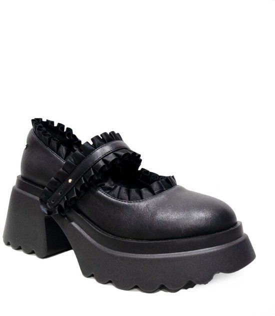Altercore Nina Black Hoge hak zwart PVC