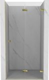 Mexen Lunar-F porte de douche pliable droite 100 cm, transparent, or