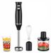 StarTech 4-in-1 elektrische staafmixer - Handmixer set - 500W vermogen - RVS messen - Staafmixer, garde, hakmolen, sapcentrifuge