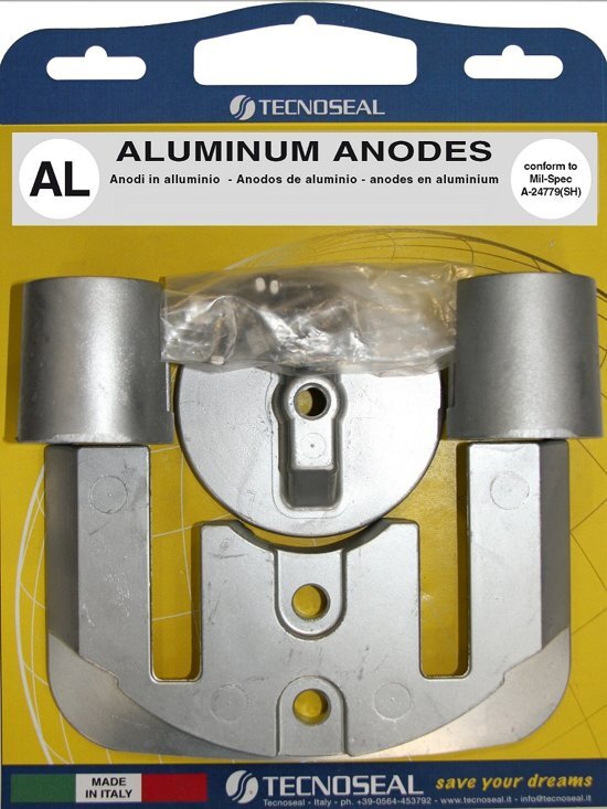 Tecnoseal Aluminium Anode Pack - Mercury Bravo 2-3