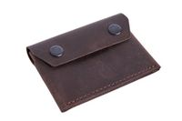 Echt lederen portemonnee met AirTag-houder, AirTag-portemonnee voor heren, AirTag-kaarthouder, slanke kleine minimalistische portemonnee, reisportemonnee, bankbiljettenvak, snap-kleur, geschenkdoos