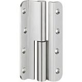Häfele Paumelle à visser, 140 mm, 60 kg, inox v2, DIN droite, arrondie