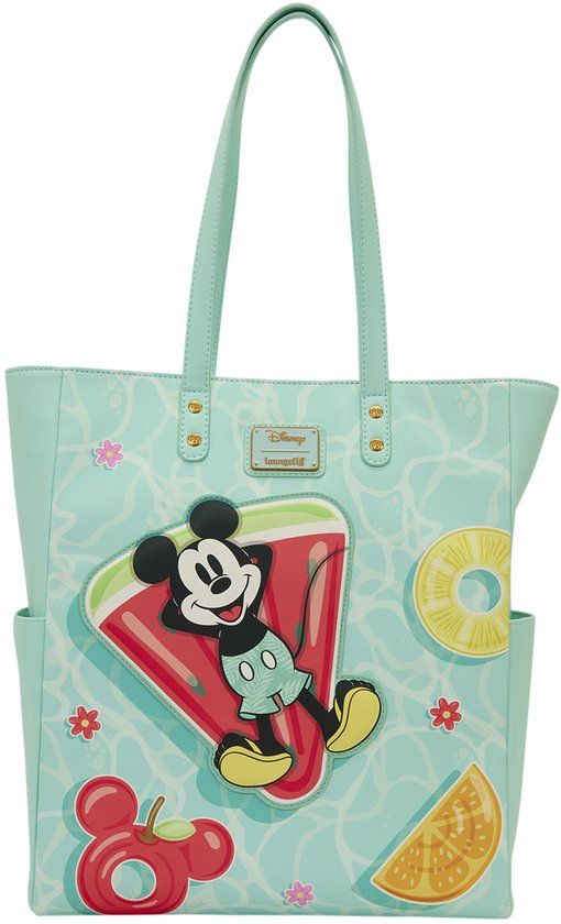 Loungefly Disney Tote Bag Mickey & Minnie Beach Fun