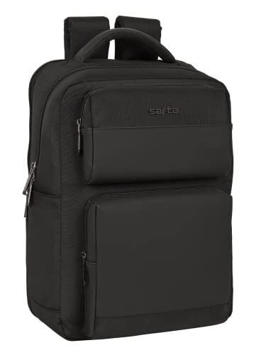 Safta - Rugzak met 2 laptoptassen 15,6 inch + USB Business Black 31 x 44 x 13 cm, meerkleurig (642200377)