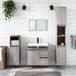 Maison Exclusive - Meuble de salle de bain, gris Sonoma, 30x30x190 cm, panneau de particules
