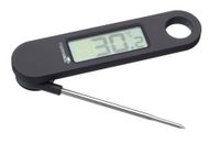 MasterClass Digitale Vleesthermometer met Opvouwbare Sonde, Zwart