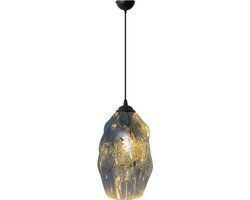 BES LED Meteorum LED Hanglamp - Ovaal - Chroom Glas - E27