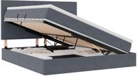 vidaXL - Bed met opbergruimte en matras - Donkergrijs - 180 x 200 cm - Fluweel