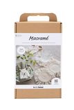 Creativ Macramé knutselset, gebroken wit, tafeldecoraties, 1 verpakking