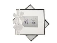 Wit WHITE COTTON CARDS 21e Verjaardag Gastenboek