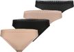 NUR DIE Slip Daily Micro Slip + String Vrouwen zwart/beige XL