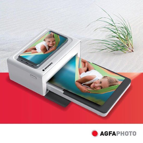 AgfaPhoto Realipix Moments - Fotoprinter - 4" x 6" (10x15 cm) - Zwart/Wit