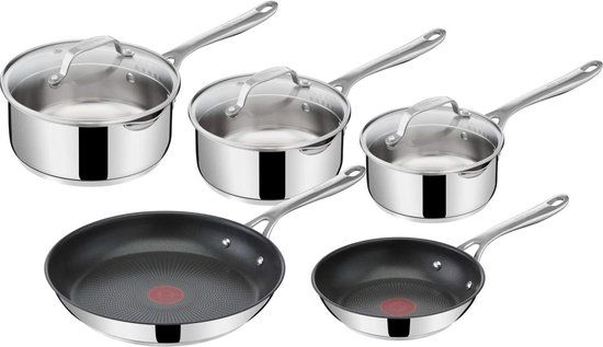 Tefal Jamie Oliver E304S544 Pannenset - 5-delig - RVS