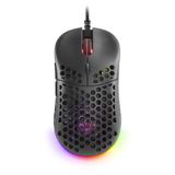 Mars Gaming MM55 Gamingmuis, Rechtshandig, USB Type-A, Optisch, 12800 DPI, Zwart