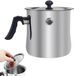 BeiJingLiangPinJiaZuoKeJiWenHuaFaZhanYouXianGongSi Casserole à lait à double paroi avec couvercle, casserole en acier inoxydable pour faire fondre, pudding et bain-marie avec poignée en bakélite