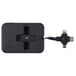 BE MIX, HT0055, 3in1 intrekbare kabelbox, 3 in 1 intrekbare kabelbox met USB, micro USB, USB-C tips, optimale kabellengte van 1m