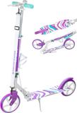 RAVEN Zea Wit/Paars 200mm Step met rem, bel en bidonhouder