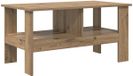 vidaXL Salontafel Artisan Eiken 90 x 50 x 45 cm Bewerkt Hout