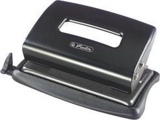 Herlitz perforator, perforatiecapaciteit: 12 vel, zwart