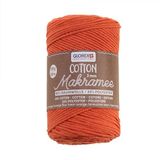 GLOREX Macramé Katoen 2 mm, 250 g, Neon Oranje