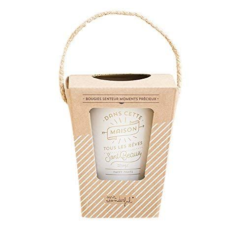 Mr. Wonderful WOM02915 kaars, combinatie, meerkleurig, 10,4 x 10,4 x 13 cm