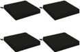 vidaXL 4-Piece Zitkussens SOEST 100% Polyester Zwart