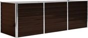 vidaXL Plantenbak verhoogd 240x80x77 cm gegalvaniseerd staal bruin