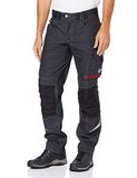 BP Comfort Plus 1803-720-5681 Werkbroek - elastiek in de rug - Geplooid - Normale pasvorm - Maat: 48N - Kleur: antraciet/rood