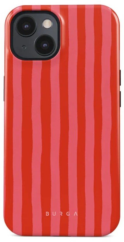 Burga Tough Backcover MagSafe geschikt voor iPhone 15 - Pomegranate