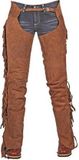 HKM Stoere Chaps met franjes Beige XS