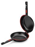 Dubbele pan voor aardappelomelet, 20 cm, aluminium, met antiaanbaklaag