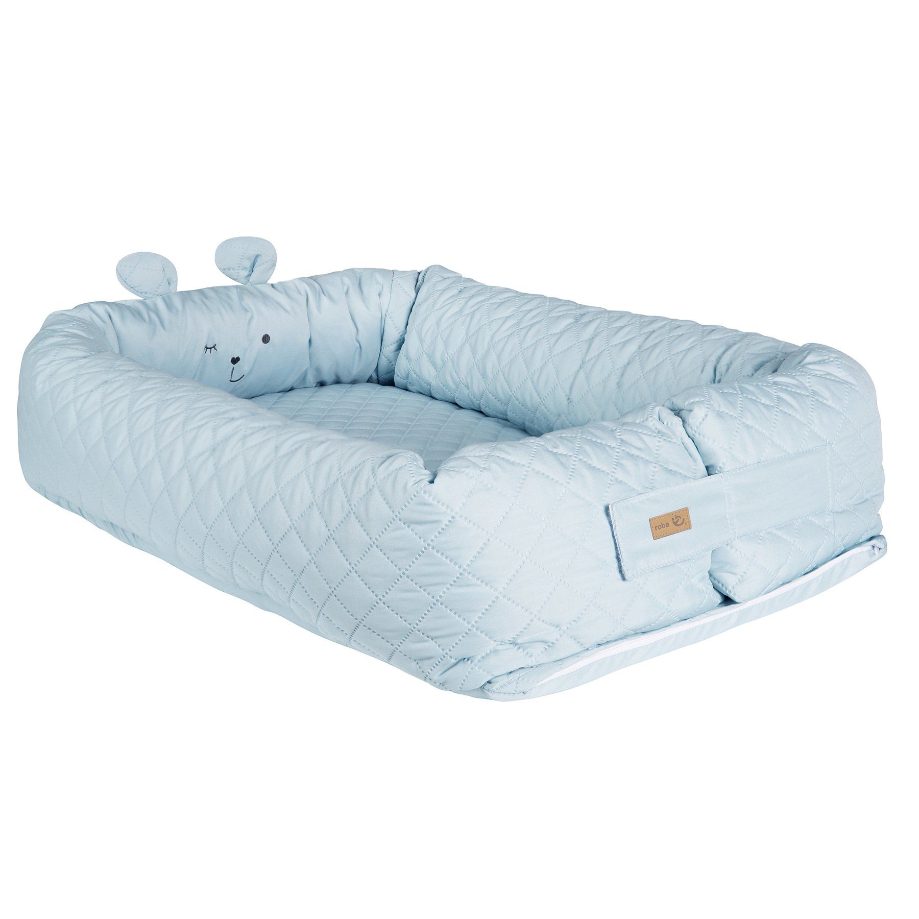 Roba Style Babyreisbedje - Aqua-kleur - Polyester - 0-6 maanden