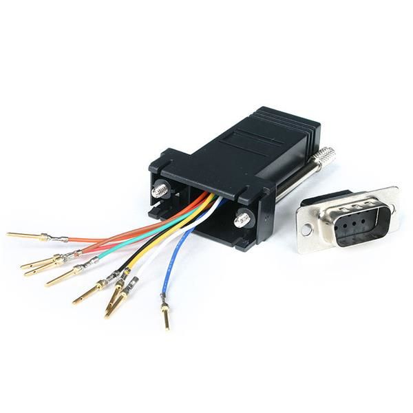 StarTech.com DB9 naar RJ45 Modulaire Adapter M/F - Zwart