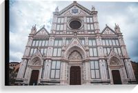 Merkloos / Sans marque Take your time Canvas - Vooraanzicht van Kathedraal in Florence in Italië - 60x40 cm Foto op Canvas Schilderij (Wanddecoratie op Canvas)