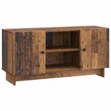 vidaXL TV-kast 102 x 34,5 x 50 cm Oud hout Bewerkt hout