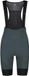 Rogelli Signature Short de cyclisme pour femme - Avec rembourrage et bretelles - Bibshort - Gris - Taille S