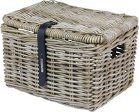 Basil Dax S fietsmand voorop met deksel, grijs