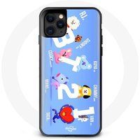 Maniacase Hoesje voor Iphone 11 Pro BTS Bangtan Sonyeondan BT21 Van Tata Chimmy Cooky Rj Koya Shooky Et Mang