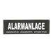 Julius K9 Klittenbandsticker, alarmsysteem, groot, zwart