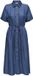 ONLY ONLCHARIS LIFE 2/4 SHIRT DRESS WVN CC Maxi jurk Dames XS Dark Blue Denim