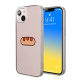 Bonateks, Digitaal bedrukte hoes, compatibel met iPhone 14, telefoonhoes, beschermhoes, schokbestendig, siliconen, flexibel, transparant