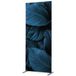Cloison Textile Deco Double Face Feuilles Botaniques bleu