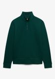 Superdry Essential Serif Logo Half Zip Sweatshirt L Varsity Green
