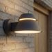 Lucande Applique d'extérieur LED Moena, IP44, aluminium, verre, noir