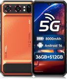 Oukitel WP68 Air Rugged Smartphone 5G - 6,88" 120Hz - 36GB RAM - 512GB ROM - 8000 mAh 45W - Gemini AI - Android 16 - NFC GPS - Oranje