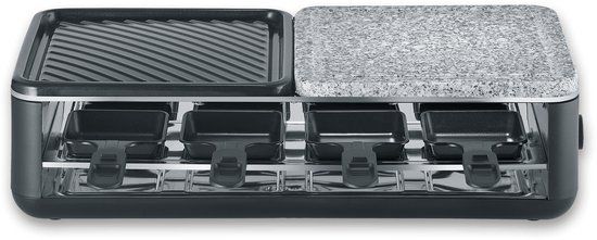 SEVERIN RG 2366 Black Line gourmetstel - 8 personen - PFAS vrij - natuursteen en keramisch grilloppervlak