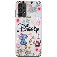 Samsung Hoesje voor Galaxy A13 4G met Disney-figuren Stitch, Ariel en Dumbo